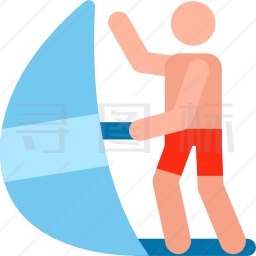 冲浪风筝图标
