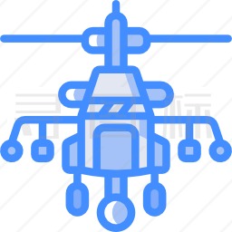 军用直升机图标