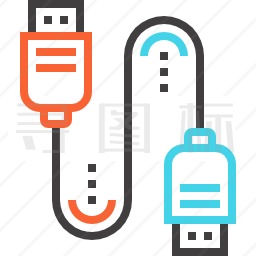 USB数据线图标