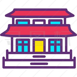 日式建筑图标