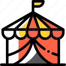 马戏团帐篷图标