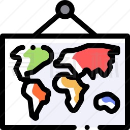 世界地图图标