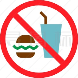 禁止食物图标
