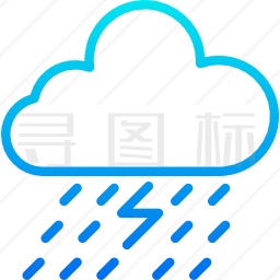 雷雨图标