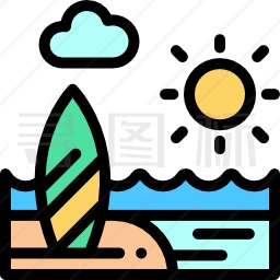 海滩图标