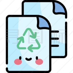 废纸回收图标