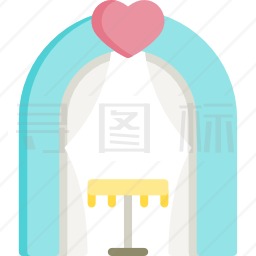 婚礼拱门图标