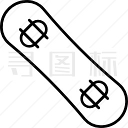 滑雪板图标