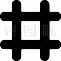 井字标签图标