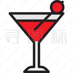 白兰地酒杯图标