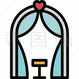 婚礼拱门图标