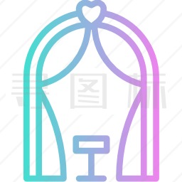 婚礼拱门图标