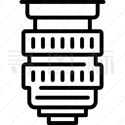 相机镜头图标