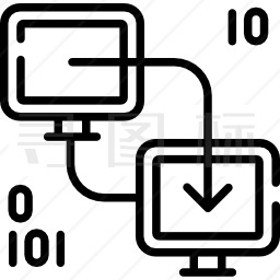 数据传输图标