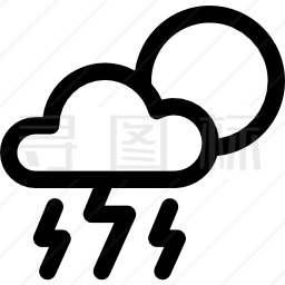 雷雨图标