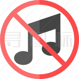 禁止音乐图标