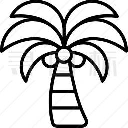 棕榈树简图图片