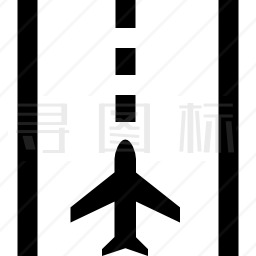 飞机跑道图标