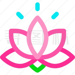 四瓣莲花符号图片