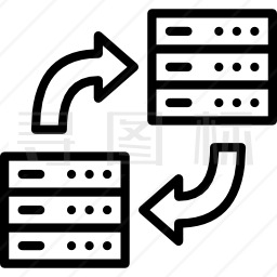 数据传输图标