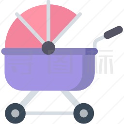婴儿婴儿推车图标
