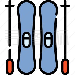 滑雪板图标