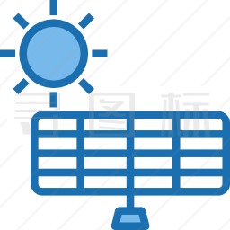 太阳能电池板图标