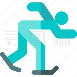 速度滑冰运动图标图片