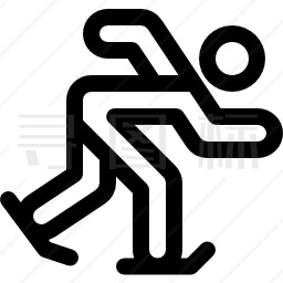 短道速滑logo简笔画图片
