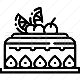 水果蛋糕图标