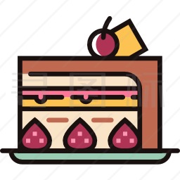 蛋糕切片图标