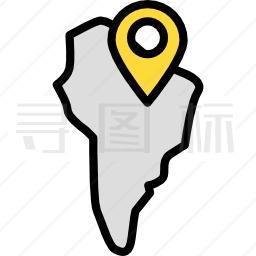 美国南部图标