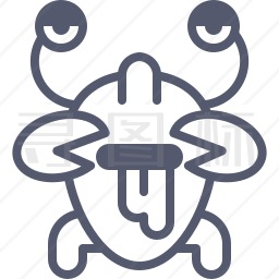 螃蟹吉祥物图标