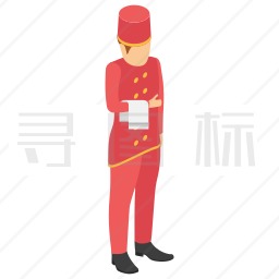 服务员图标