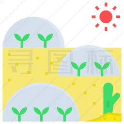 沙漠日光温室图标