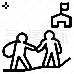 难民迁移图标