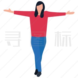 锻炼的女人图标