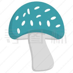 天蓝蘑菇图标
