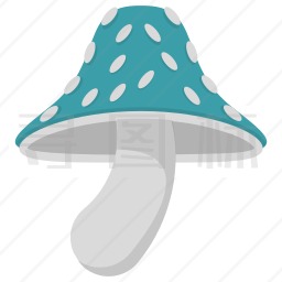 天蓝蘑菇图标