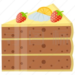 块状巧克力蛋糕图标