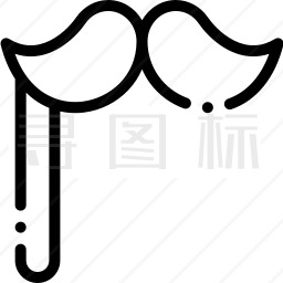 小胡子图标