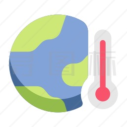 地球变暖图标
