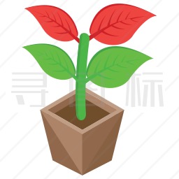 植物盆栽图标