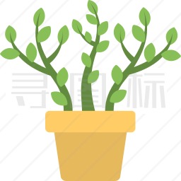 绿植盆栽图标