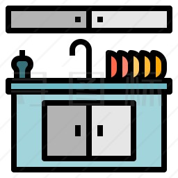 厨房水槽图标