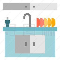 厨房水槽图标
