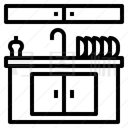 厨房水槽图标