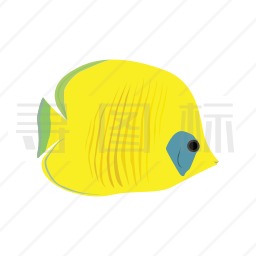 黄色观赏鱼图标