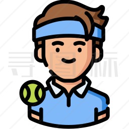 网球运动员图标