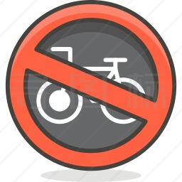 没有自行车图标